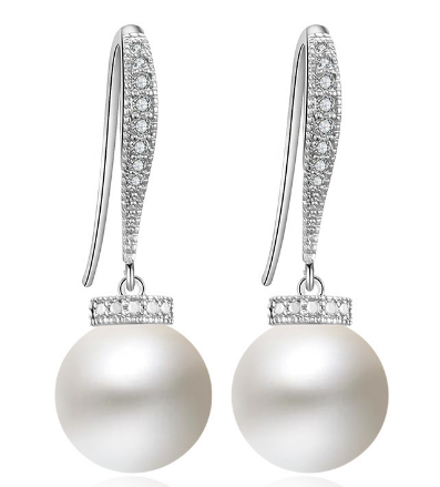 Scentorya Silver Plated Studded With Zirconia Diamond Earring