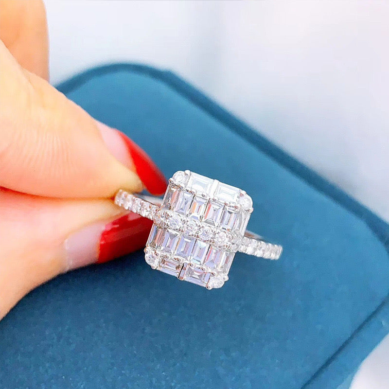 Scentorya silver plated studded with cubic zirconia diamond ring