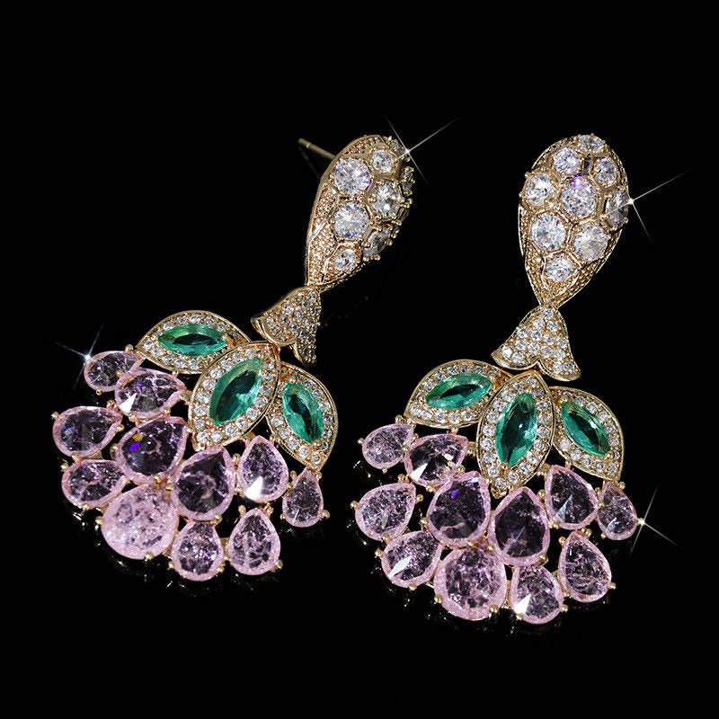Scentorya Silver Plated Studded With Zirconia Diamond Earring