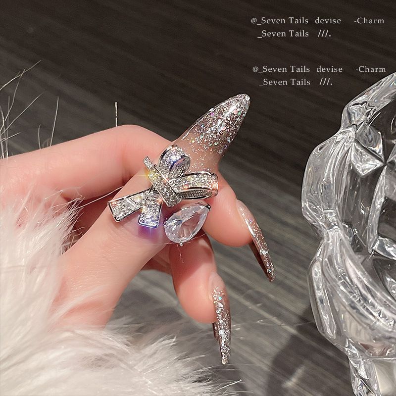 Scentorya silver plated studded with cubic zirconia diamond ring