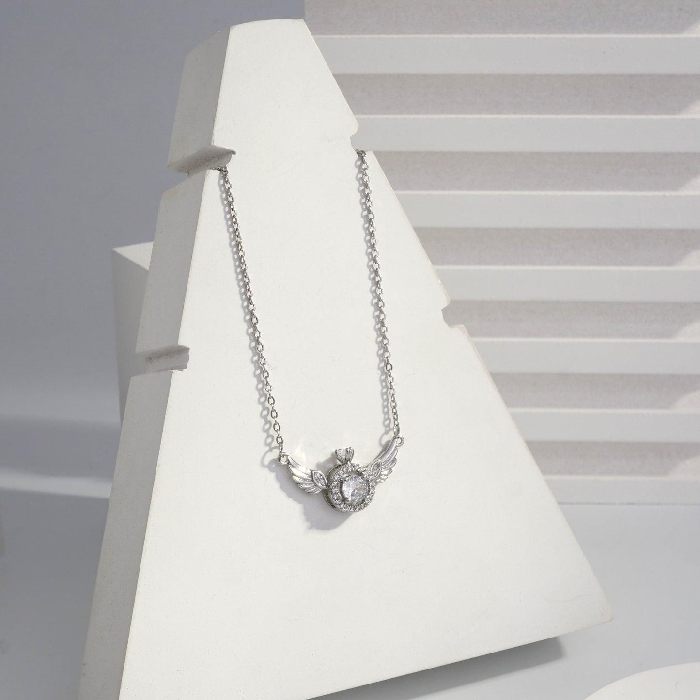 Scentorya Rose Gold Plated Studded With Zirconia Diamonds Rose Gold Chain Pendant