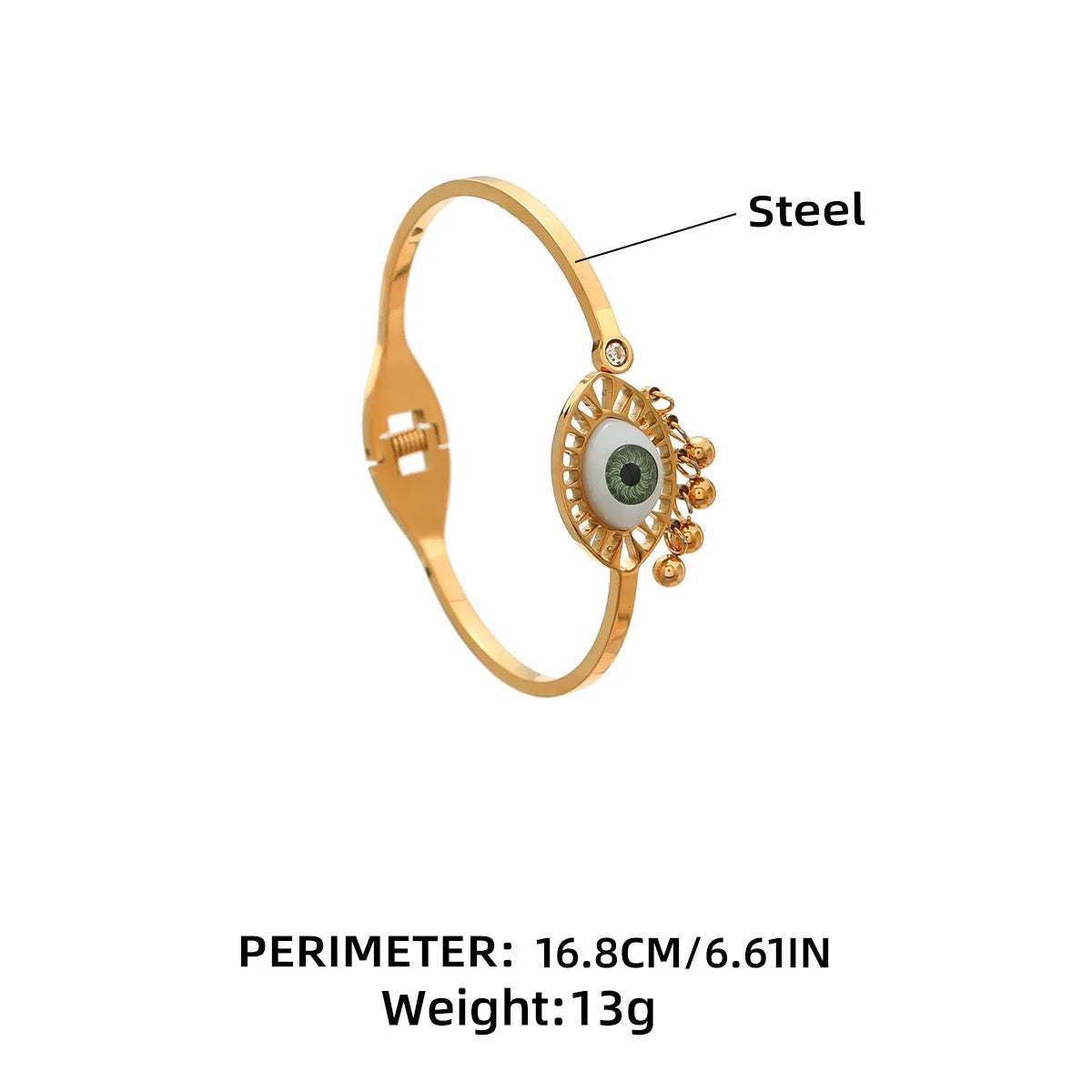 Scentorya Gold Plated Studded With Gold Bracelate