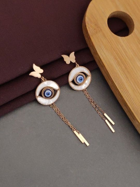 Scentorya Gold Plated Studded With Zirconia Diamond Earrings
