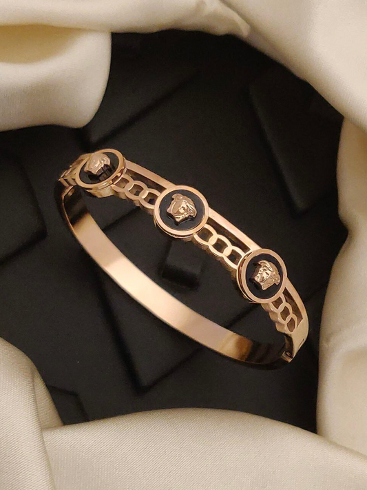 Scentorya Rose Gold Plated Studded  Bracelate