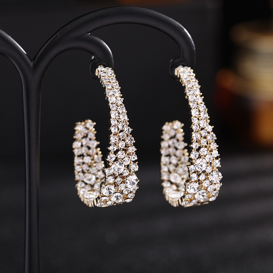 Scentorya Silver Plated Studded With Zirconia Diamond Earring