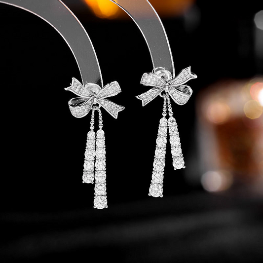 Scentorya Silver Plated Studded With Zirconia Diamond Earrings