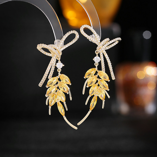 Scentorya Silver Plated Studded With Zirconia Diamond Earring