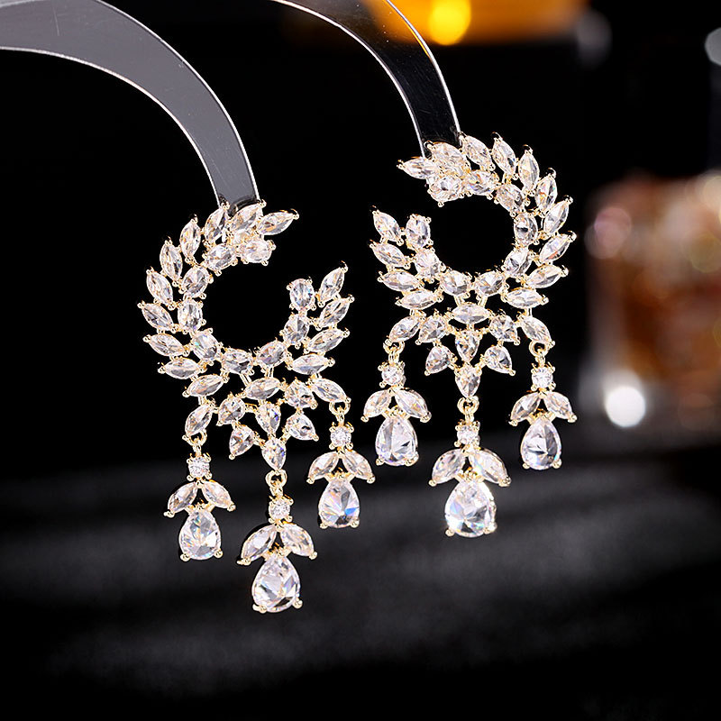 Scentorya Silver Plated Studded with Zirconia Diamond Earrings