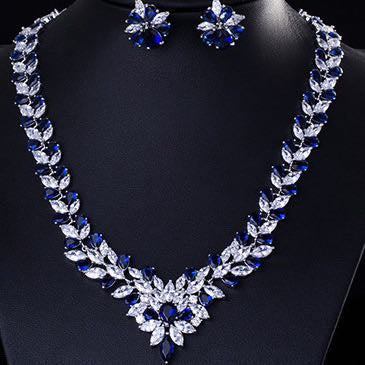 Scentorya Silver Plated Studded With Zirconia Diamond With Multi Colour Necklace