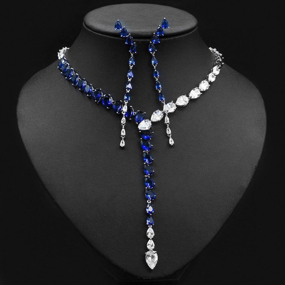 Scentorya Silver Plated Studded With Zirconia Diamond With Multi Colour Necklace