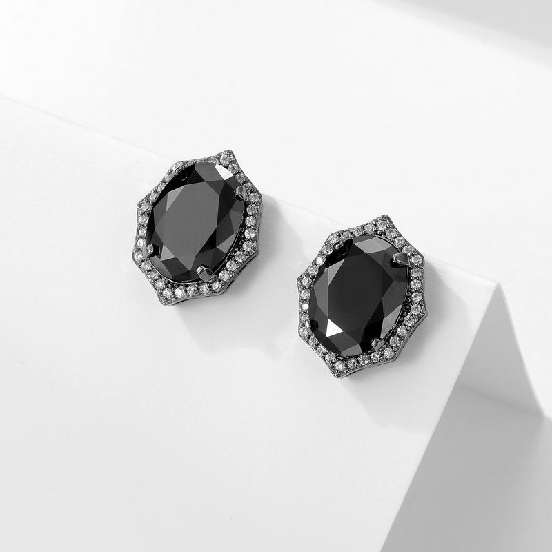 Scentorya Silver Plated Studded With Zirconia Diamond With Multi Stone Earrings