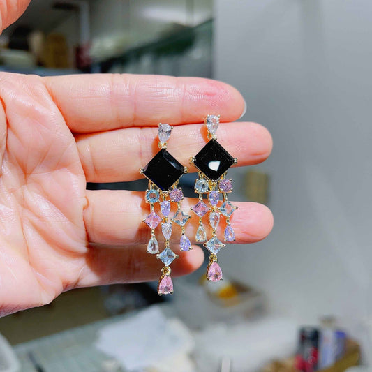 Scentorya Silver Plated Studded With Zirconia Diamond Earring