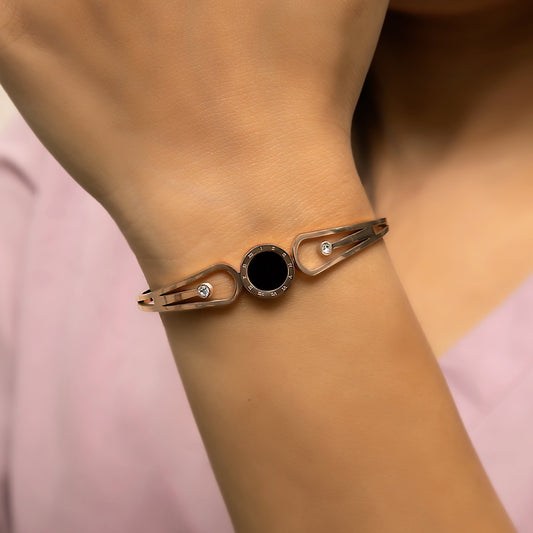 Scentorya Round Black Rose Gold Bracelet