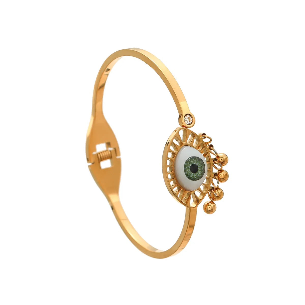 Scentorya Gold Plated Studded With Gold Bracelate