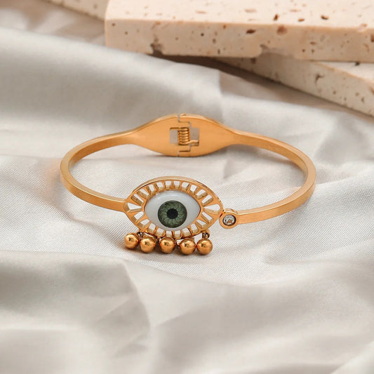Scentorya Gold Plated Studded With Gold Bracelate