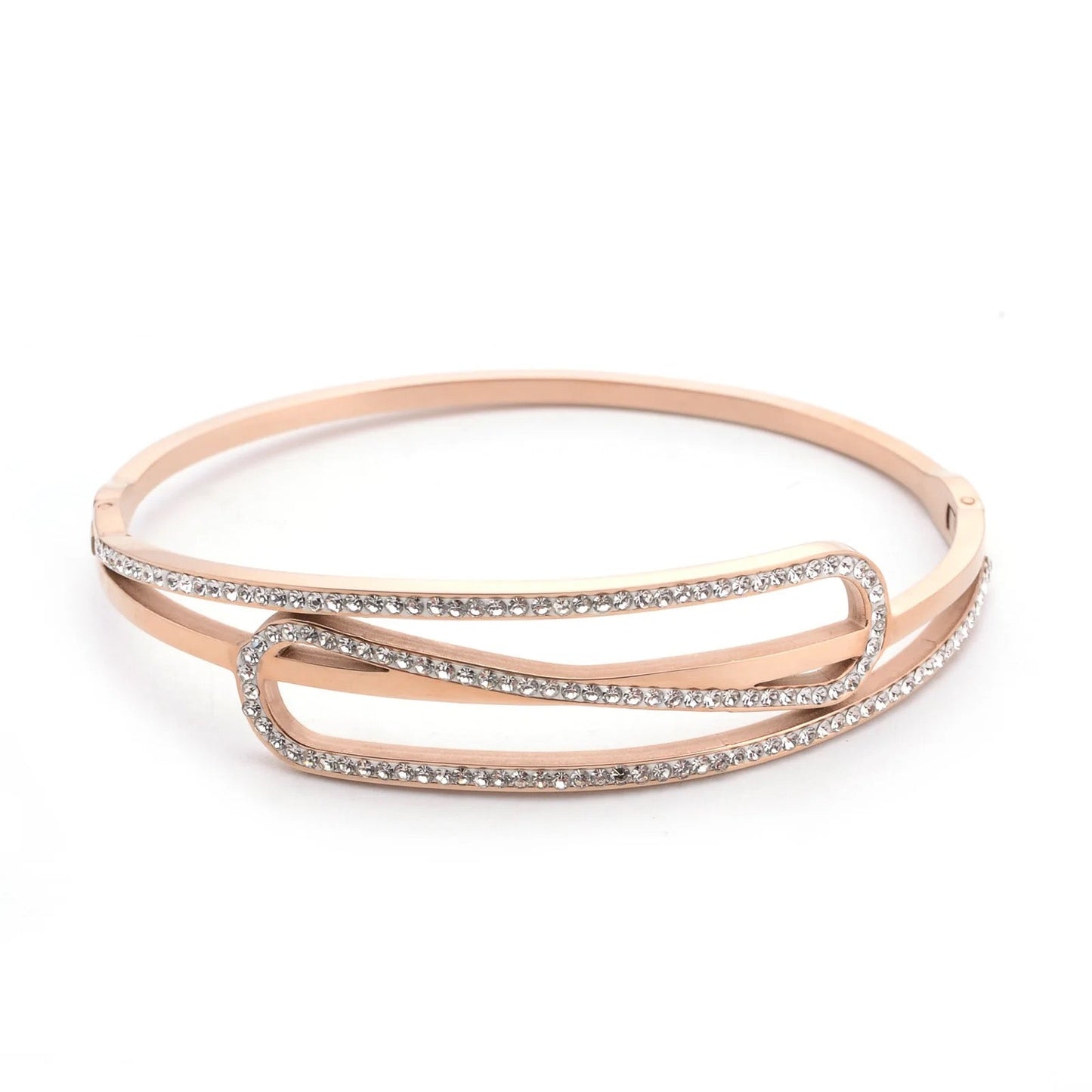 Scentorya  Rose Gold Plated Studded With Zircoina Diamond With Rose Gold  Bracelate