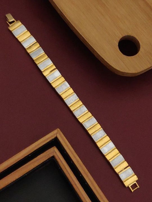 Scentorya  Gold Plated Studded With Gold Bracelate