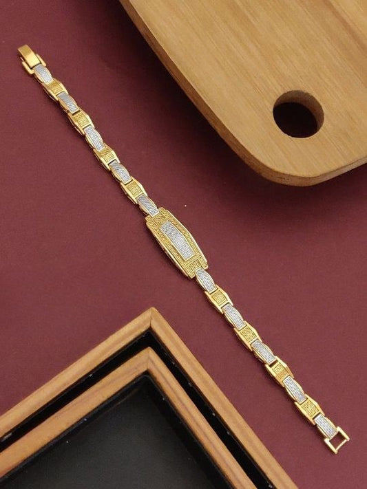 Scentorya  Gold Plated Studded With Gold Bracelate