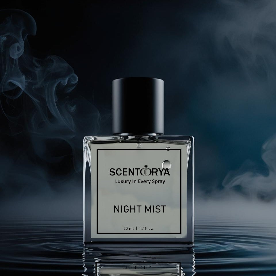 Night Mist Men’s Cologne – Woody & Spicy Nighttime Fragrance in Sleek Black Bottle

